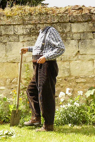 jardinier en largeot de gros velours